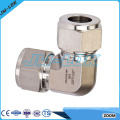 Swagelok Fitting Double Ferrule Elbow Union Acessórios para tubos de aço inoxidável